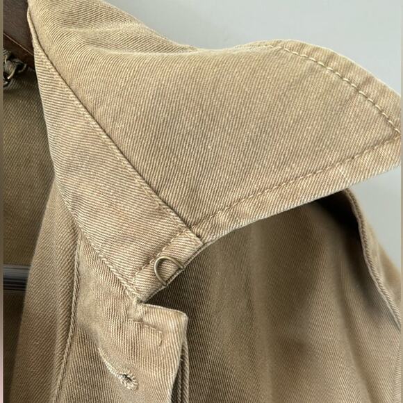 RALPH LAUREN COLLECTION GARRISON COTTON-LINEN JACKET IN MILITARY DRILL SZ 6 - Picture 5 of 14